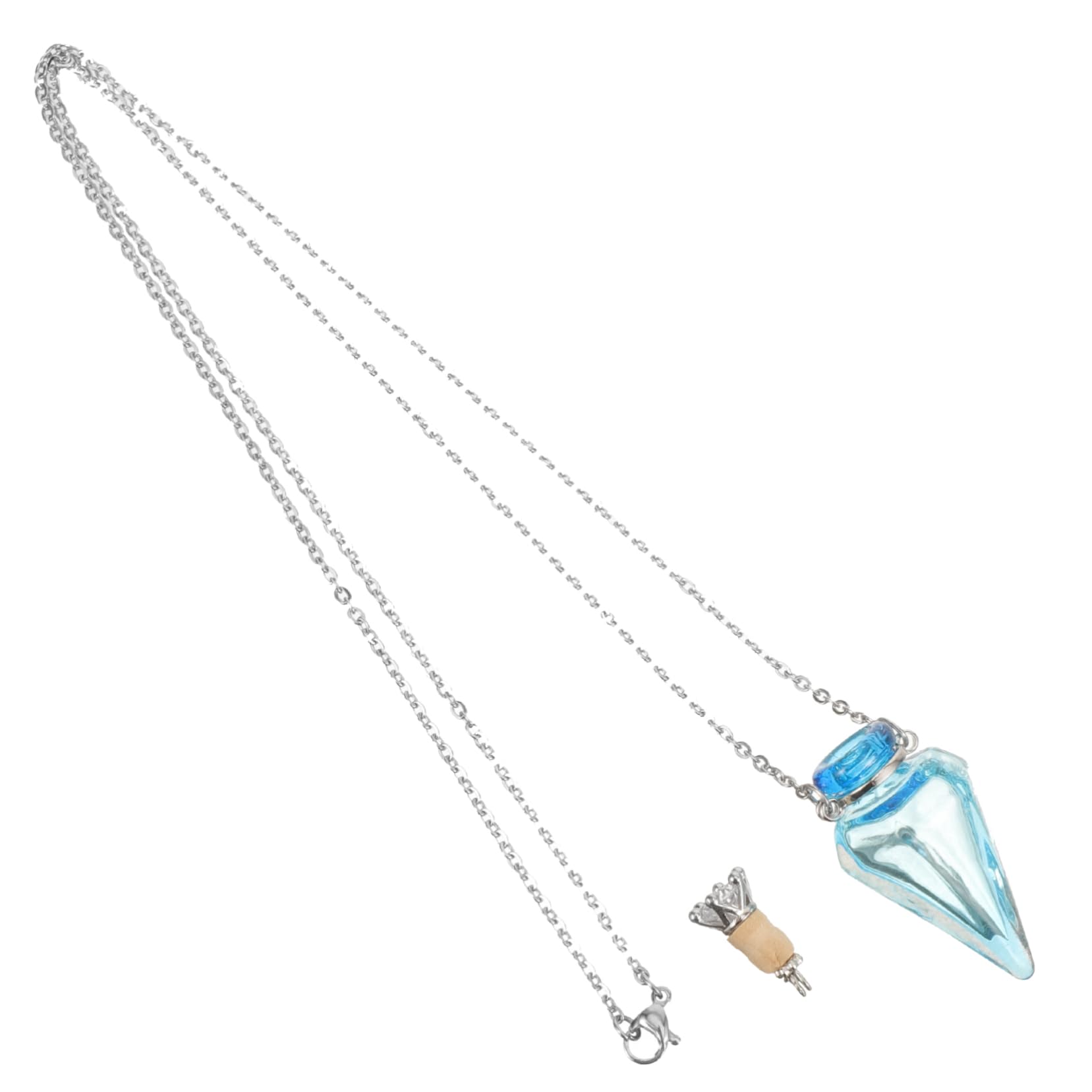 4piezas Collar Difusor De Aceites Esenciales Para Mujeres Colgante De Botella Diseño Elegante y Práctico Para Relajación y Mejora Del Sueño
