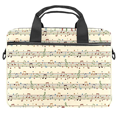 Sacoche ordinateur 13 pouces à notes de musique pour cours et bureau