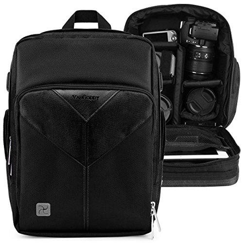 Photographer Camera Bag Black for Nikon CoolPix L330, L340, B500, B700, P530, P610