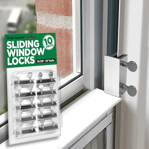 Window Locks, 4 Pack Window Locks for Vertical and Horizontal Windows, Sliding Window Locks