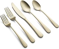 Vista 3 de Cambridge Silversmiths Keene Champagne Satin - Juego de cubiertos de 20 piezas, servicio para 4