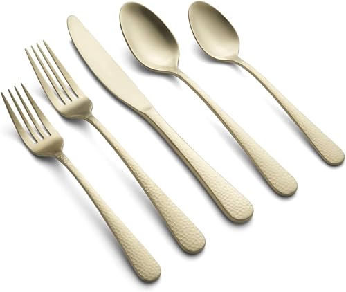 Miniatura 3 de Cambridge Silversmiths Keene Champagne Satin - Juego de cubiertos de 20 piezas, servicio para 4