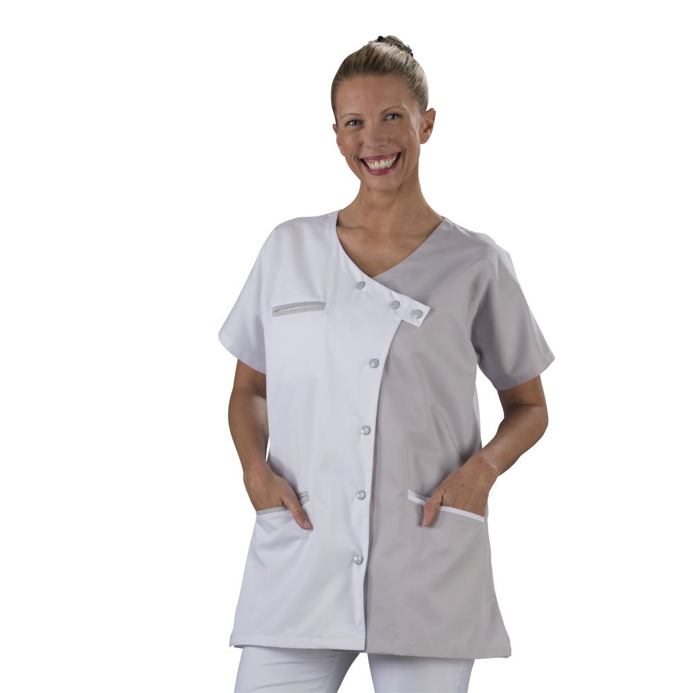 Blouse Médicale Hurry Jump Femme - Tunique Travail 3 Poches Sergé 210g - Lavage Machine 90°