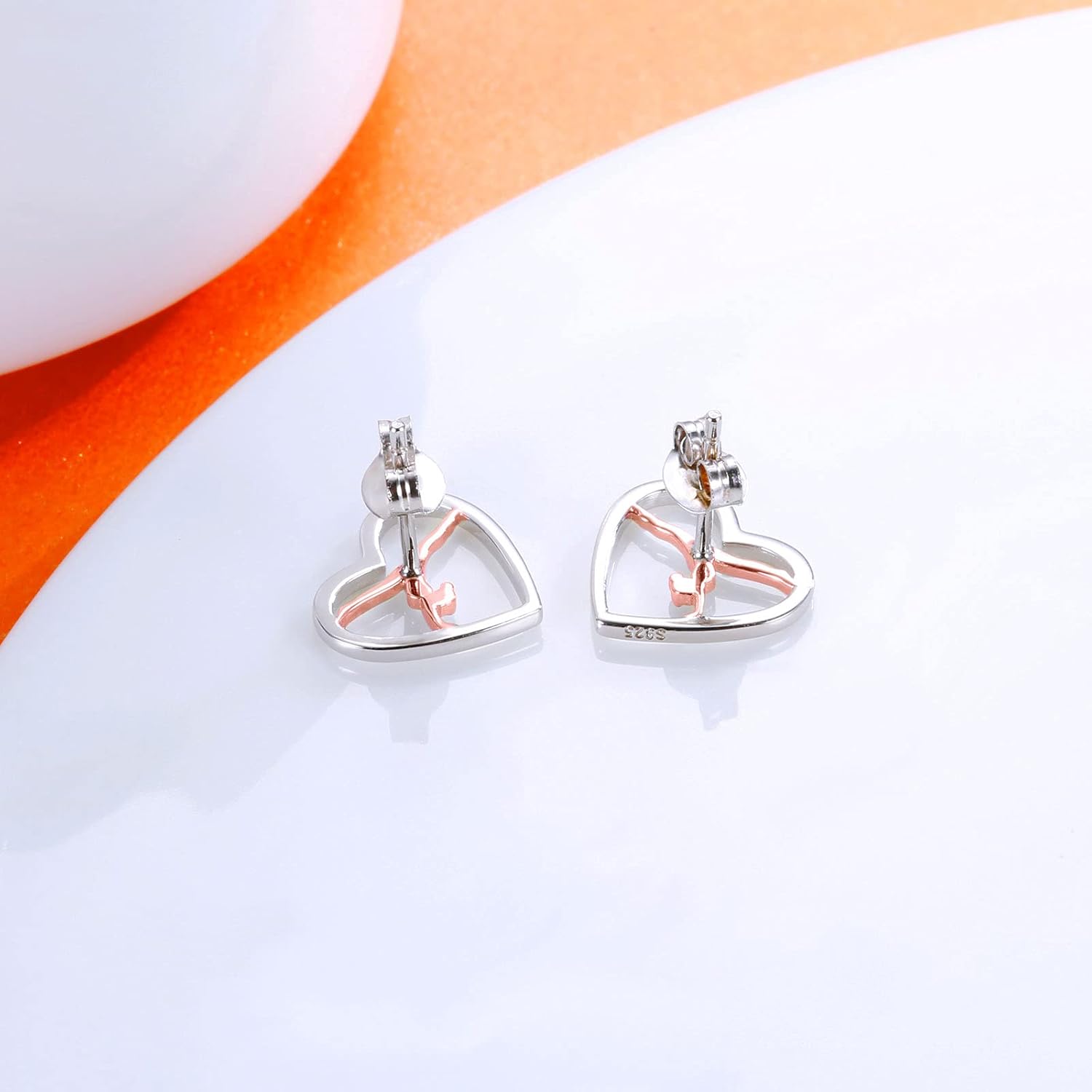 Gymnastics Sport Earrings Stud Sterling Silver Gymnast Team Ballerina Jewelry Gift for Women Birthday Christmas - Image 3