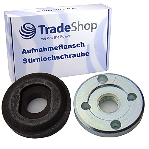 Trade-Shop Set 22mm Flansch Aufnahme + Stirnlochschraube M14 Gewinde für Bosch GWS 20-180 GWS 20-230 GWS 115 125 180 230 Winkelschleifer Trade-Shop Set 22mm Flansch Aufnahme + Stirnlochschraube M14 Gewinde für Bosch GWS 20-180 GWS 20-230 GWS 115 125 180 230 Winkelschleifer