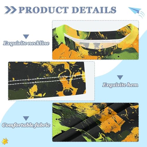 Boys Swing Shirts Skull Graffiti Skeleton Camo Rashguard Short Sleeve Kids T-Shirts Sun UPF 50+3