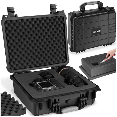 tectake® Valigetta Universale per Fotocamera, Custodia Macchina Fotografica, Leggera, Robusta, Porta Macchina Fotografica, Valigetta Impermeabile Rigida, IP55 - dimensioni interne 37,5x27x15,5 cm