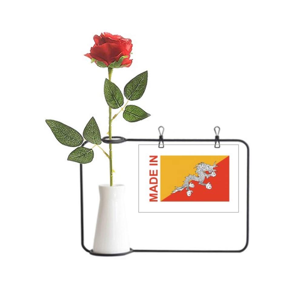 Fleurs artificielles Country Love avec vase bouteille suspendu du Bhoutan