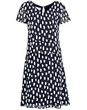  Gerry Weber Damen 98038-38035 Kleid, Blau (Dark Navy Offwhite Sand D 8203), (Herstellergröße: 44)