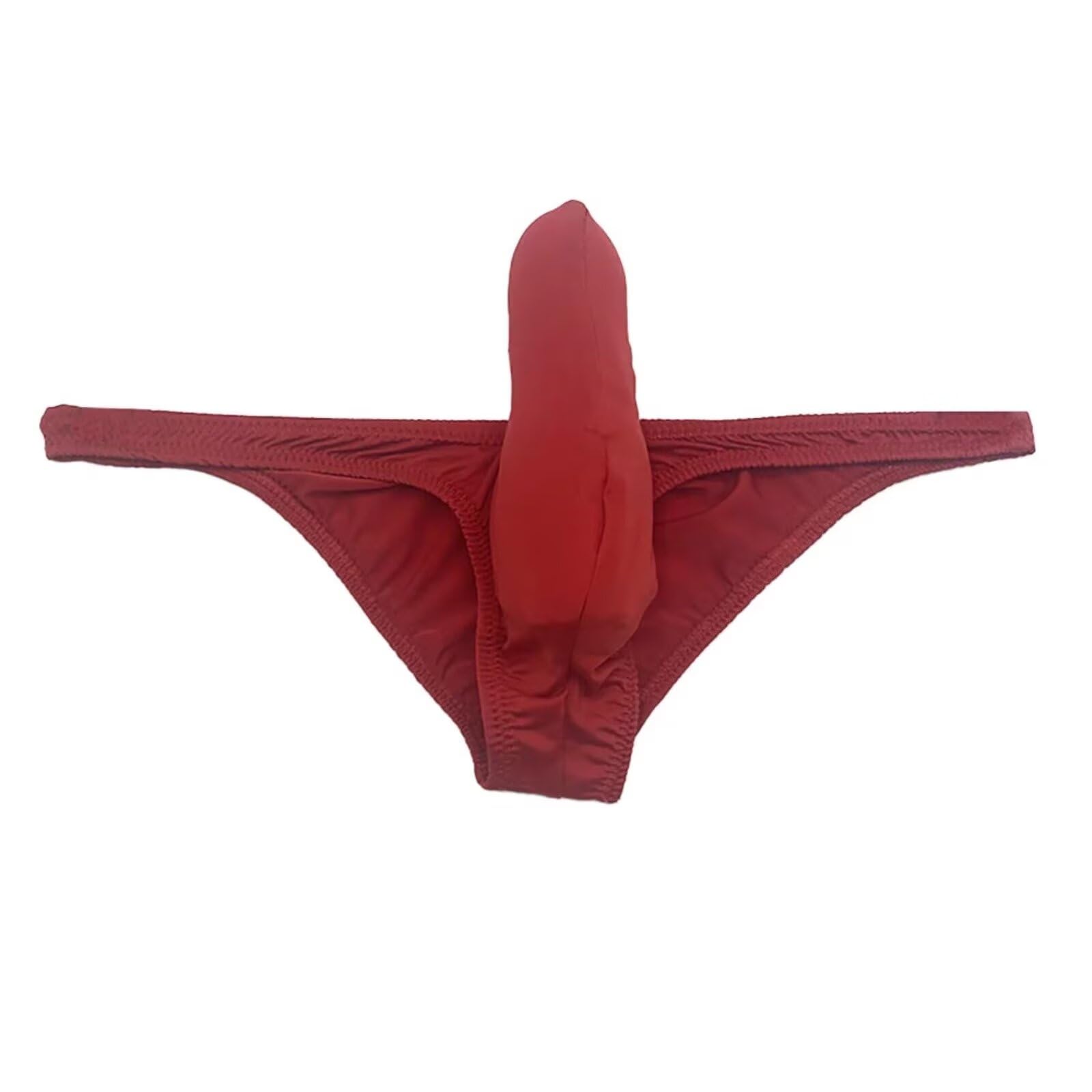 Faringoto Ropa interior de tanga de alta elasticidad para hombre, color sólido, casual, para uso diario