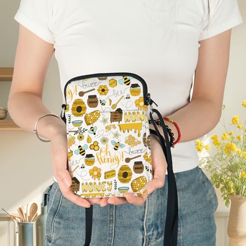 G2TUP Funny Bee Crossbody Bag Honey Bee Lover Gift Oh Honey Adjustable Strap Bag Queen Bee Merchandise4