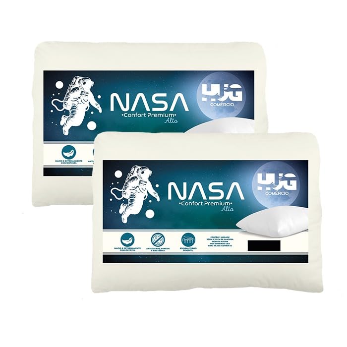 Kit 2 Travesseiros Nasa Alto Viscoelástico 13cm Confort : Amazon