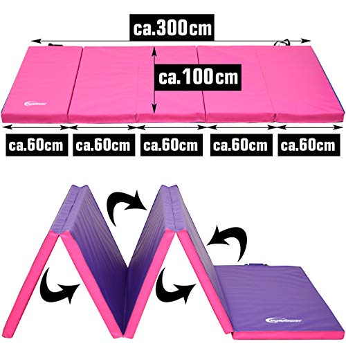 Eyepower Gymnastiekmat voor kinderen, 300 x 100 XXL, inklapbaar, 5 cm - Image 5