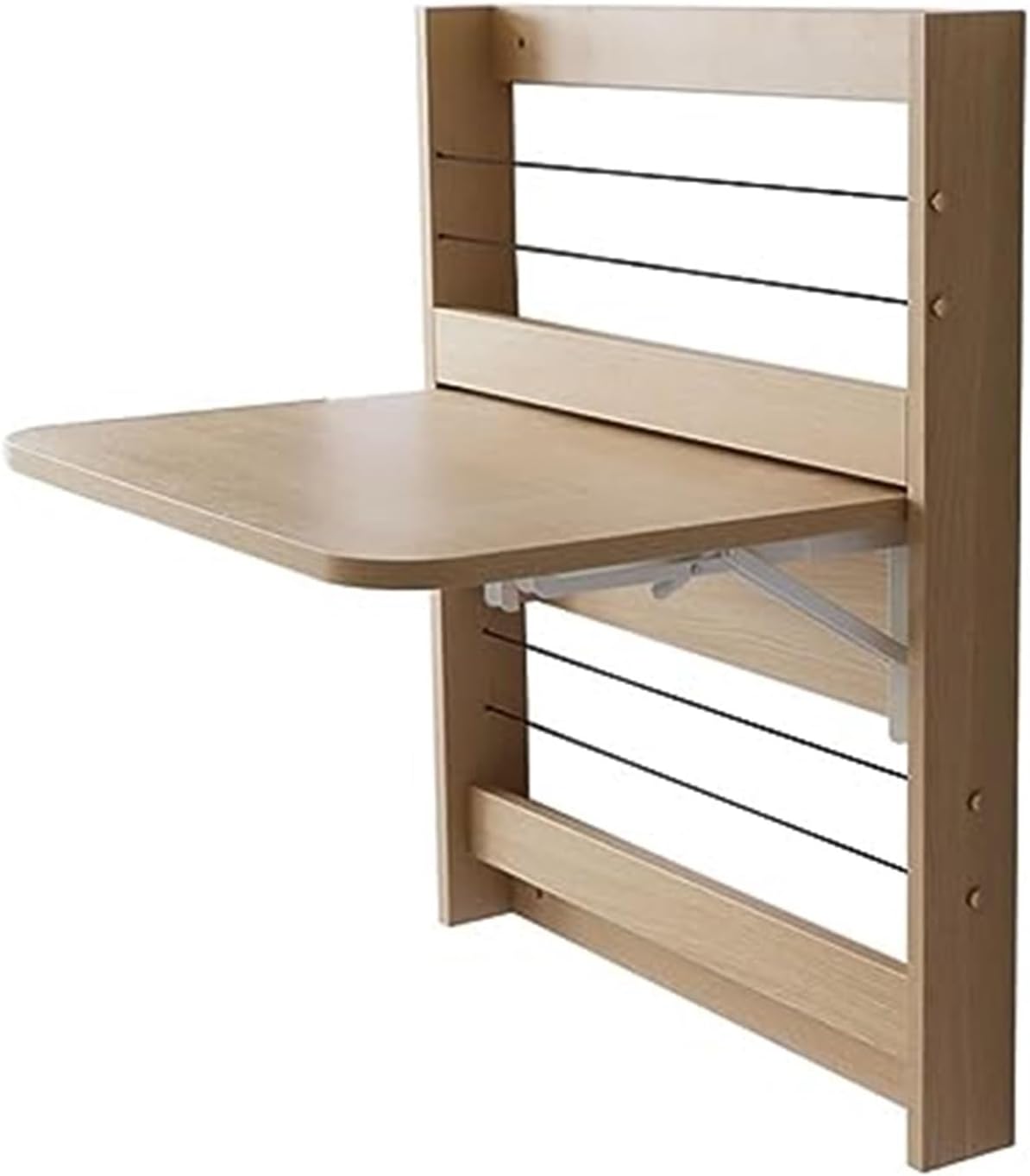 Wall-Mounted Drop-Leaf Table Folding Hanging Table Cabinet with Storage Compartments for Dining Room Study Kitchen Dinner Bar,Living Room
