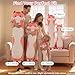 Mewaii Long Cat Plush 5 Sizes, 120% Extra Filling Giant Plushness Kids Body Pillow, Kawaii Cute Pink Cat Stuffed Animals Plushies, Big Long Body Pillow Cat Plush Gift for Girls 36”