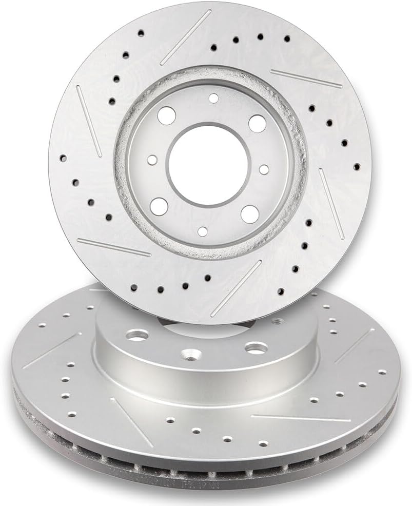 SCITOO Front Disc Brake Rotors Kits Fit For Honda Civic 1990-2000,For Civic del Sol 1993-1997,For CRX 1990-1991