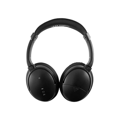 Miniatura 4 de HamiltonBuhl Auriculares de lujo con cancelación activa de ruido con funda, color negro