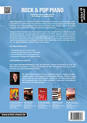 Rock & Pop Piano inkl.CD: Klavier-Improvisation leicht gemacht - für Anfänger & Fortgeschrittene (in