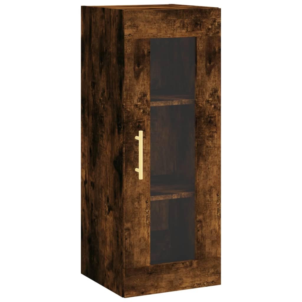 VIDAXL Wall Mounted Cabinet - 3 Shelves - Brown - Engineered Wood