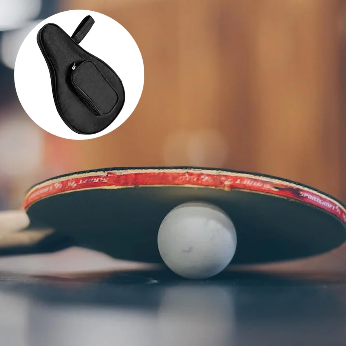 Toddmomy 2 per Racchette Pong Custodia Gourd Oxford Protezione per Racchette e Palline Design Ergonomico e Resistente per Giocatori Tavolo Pong