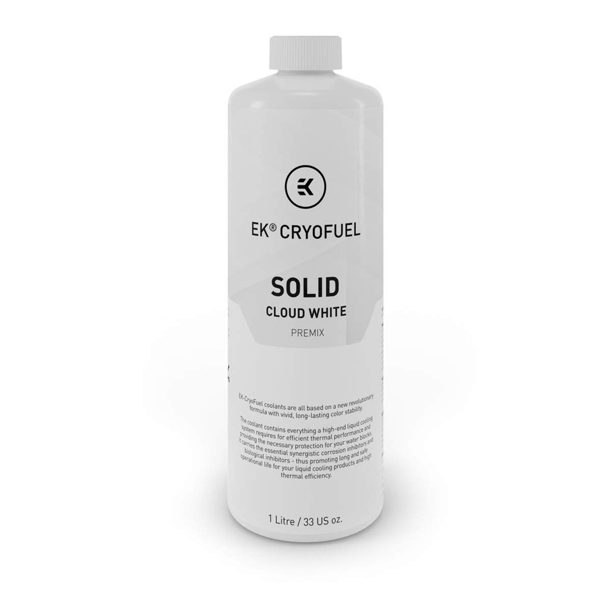 CryoFuel Solid Cloud White (Premix 1000mL) PC Coolant for Custom Liquid Cooling