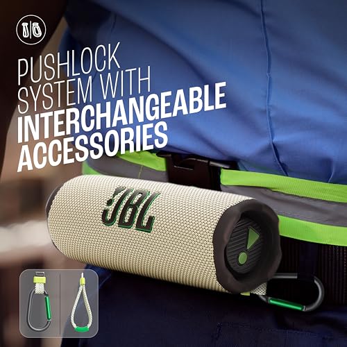 Image of JBL Flip 7 Wireless Portable Bluetooth Speaker, Bold Pro Sound with AI Sound Boost, 16Hrs of Playtime, IP68 Water & Dustproof, Multi-Speaker Connection by Auracast, Personalization App (Sand)