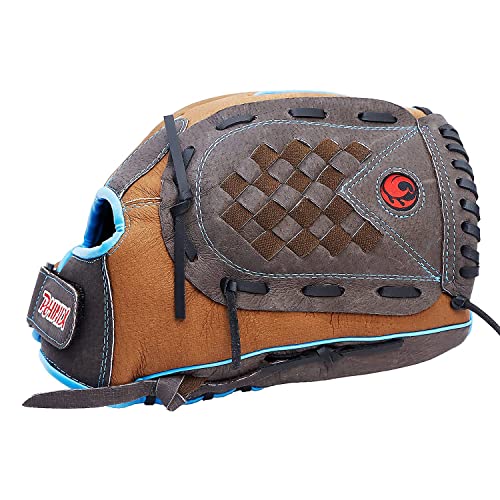 PHINIX 12 1/2\" All Pigskin Baseball & Softball Gloves (Tan & Brown)