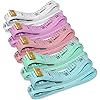 Paquete de 10 cintas métricas suaves de doble escala para coser cuerpo, regla flexible para pérdida de peso, medición corporal médica, costura, manualidades, regla de vinilo, color rosa, azul, verde,