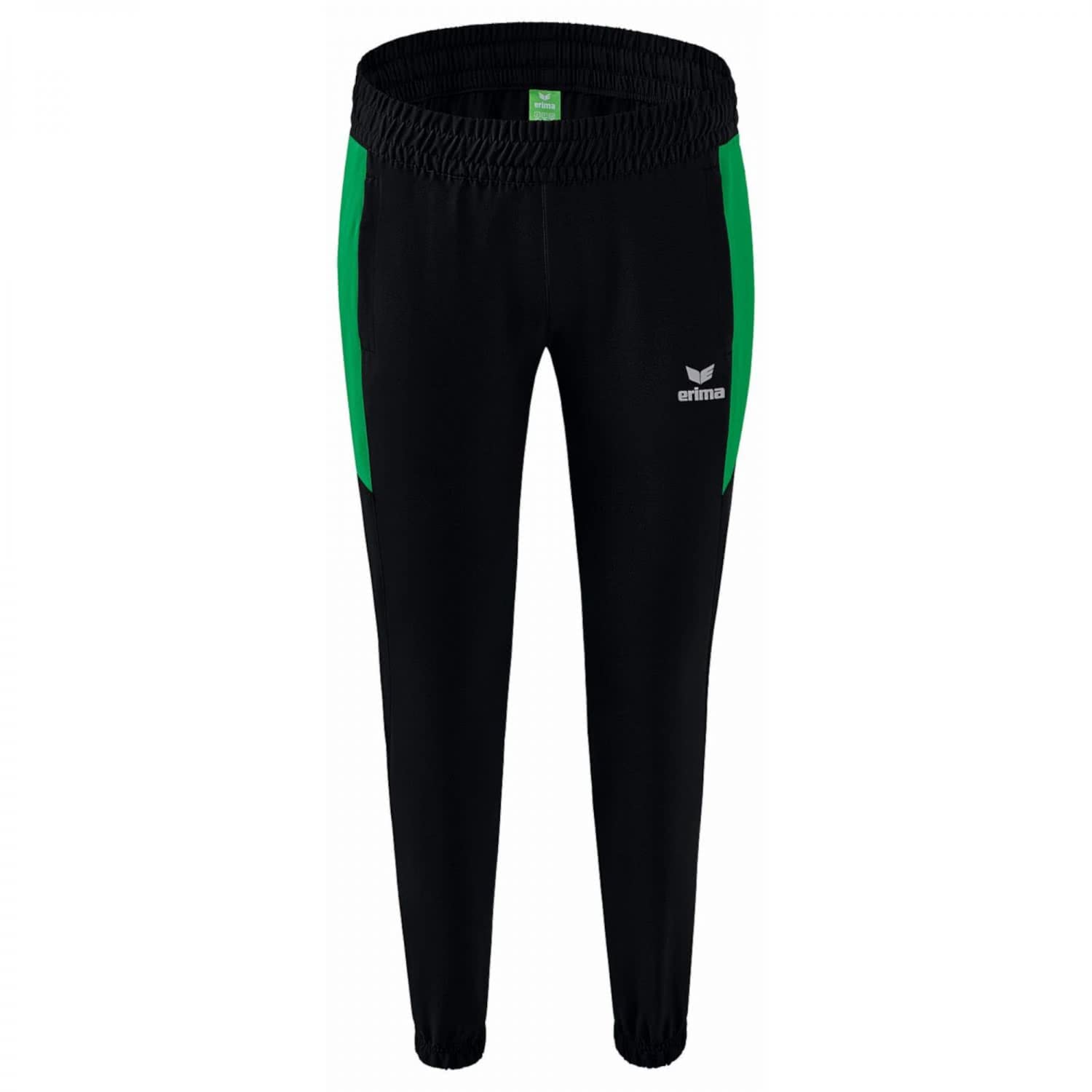 Erima Women's Team Presentation Pants, Black/Emerald, 38