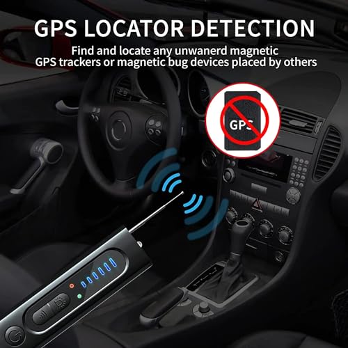 Image of Skypearll Hidden Camera Detector Device- Pocket Sized Anti Spy Camera Detector, Listening Device GPS Tracker Detector, 5 Levels Sensitivity Adjustable 4 Professional Modes