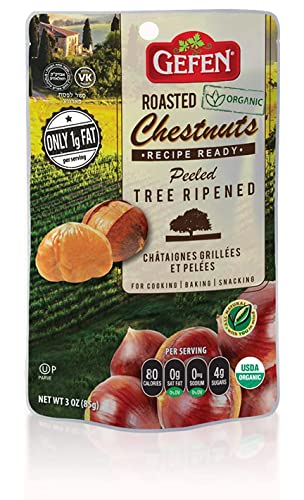 Gefen Whole Chestnuts 150g | Roasted & Peeled Ready-to-Eat Low Fat