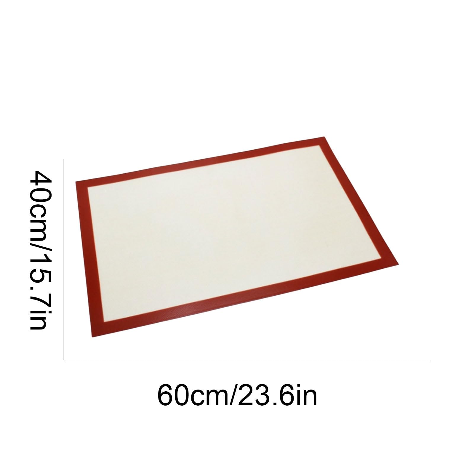 Wiederverwendbar Fiberglas-Silikon-Backmatte, antihaftbeschichtet, waschbar, wiederverwendbar, multifunktional, verdickte Silikon-Backmatte Klebt nicht(60cm)