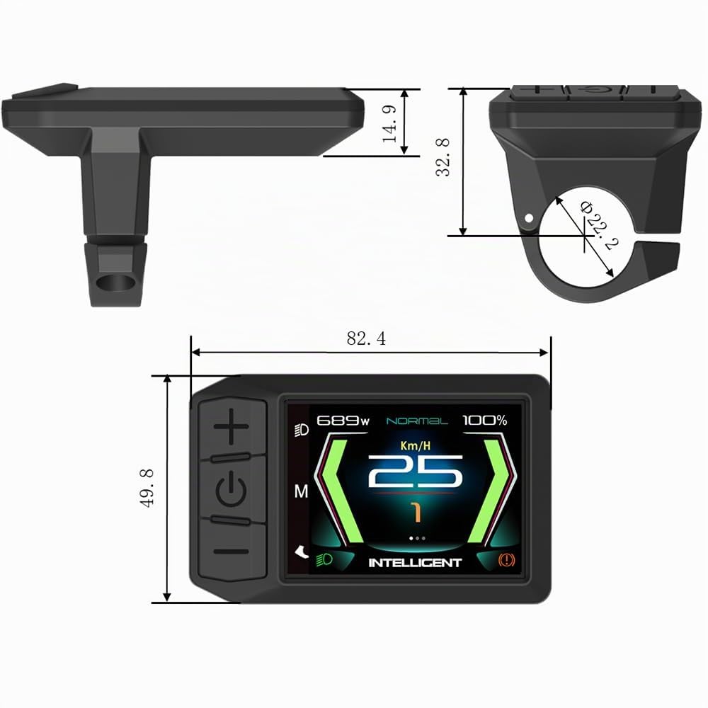 LCD Ecran 600C 750C Bluetooth 850C P850C 860C T1 Touch Screen Compteurs Vélo pour Bafang BBS01B BBS02B Mid Motor, Moteur moyeu, Cyclisme Display