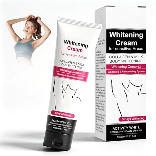 Crema Aclarante Corporal 60ml para Manchas Oscuras, Iluminador de Piel para Axilas, Rodillas, Codos y Zona Íntima, Hidratante Profundo, Tono Uniforme y Piel Suave
