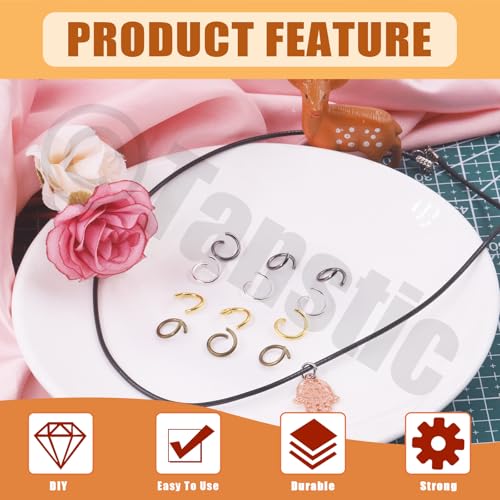 Kit de bracelets en ruban argenté et fermoirs bijoux pour création DIY - 4
