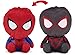 ENVI Avengers Marvel - Peluche reversibile 25 cm (SPIDERMAN/BLACK SPIDERMAN)