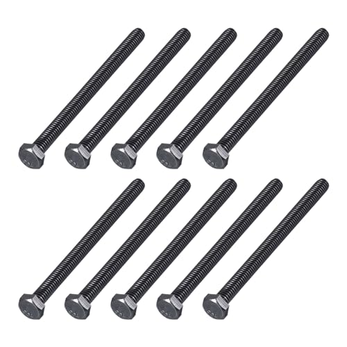 Image of METALLIXITY Hex Head Bolts (5 /16-18 x 3-1 /2 inch) 20Pcs, 304 Stainless Steel 18-8, Fully Threaded, External Hex Drive, Hex Head Screw Bolt, Black Oxide