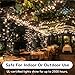 PREXTEX 100-Count Warm White Christmas Lights - 20 ft Clear StringLights on White Wire - Incandescent Xmas TreeLights for Indoor and Outdoor Decorations