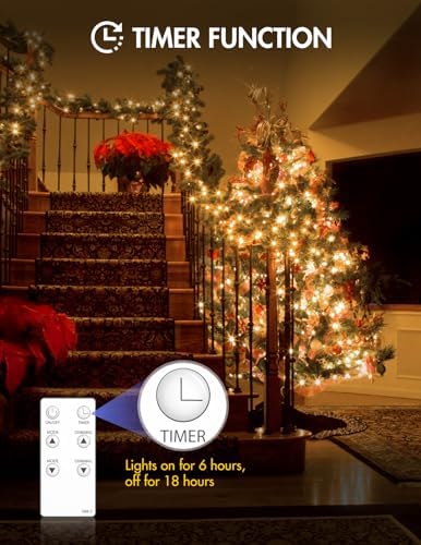 BESCOST Catena Luminosa Esterno 100M 1000Led,Luci da Esterno Impermeabile IP65 Stringa Luci Led con Telecomando Lucine Led 8 Modalità per Giardino Balcone Matrimonio Natale Festa Bianco Caldo