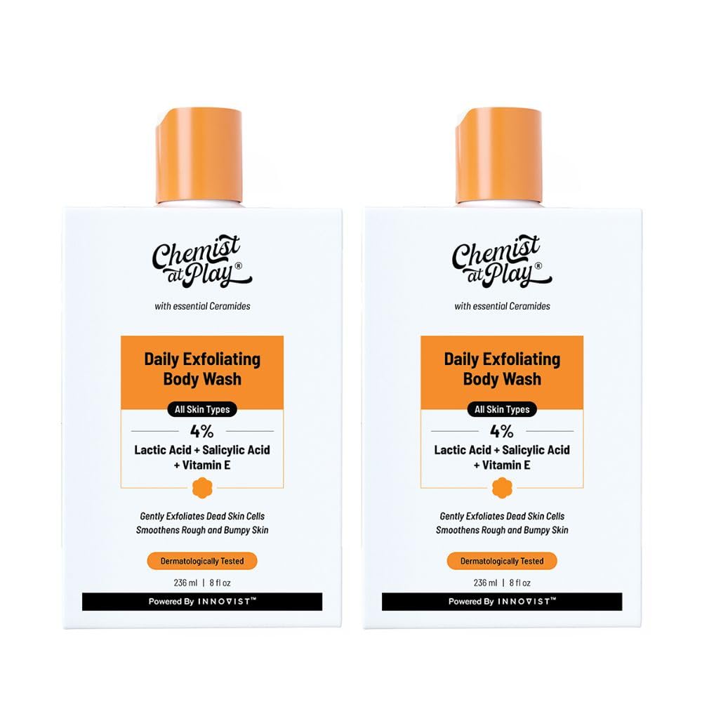 Chemist At Play Exfoliating Body Wash 236ml | Paraben & SLS Free | Enriched with Vitamin E & Murumuru | Gentle Exfoliating Shower Gel | Prevents Dry, Rough, Bumpy Skin | Men & Women (Pack of 2)-picture-56