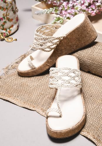 Image of SilverArrow Trendy Fabulous Perfect for Every Occasion Wedge Heel Sandals For Womens And Girls