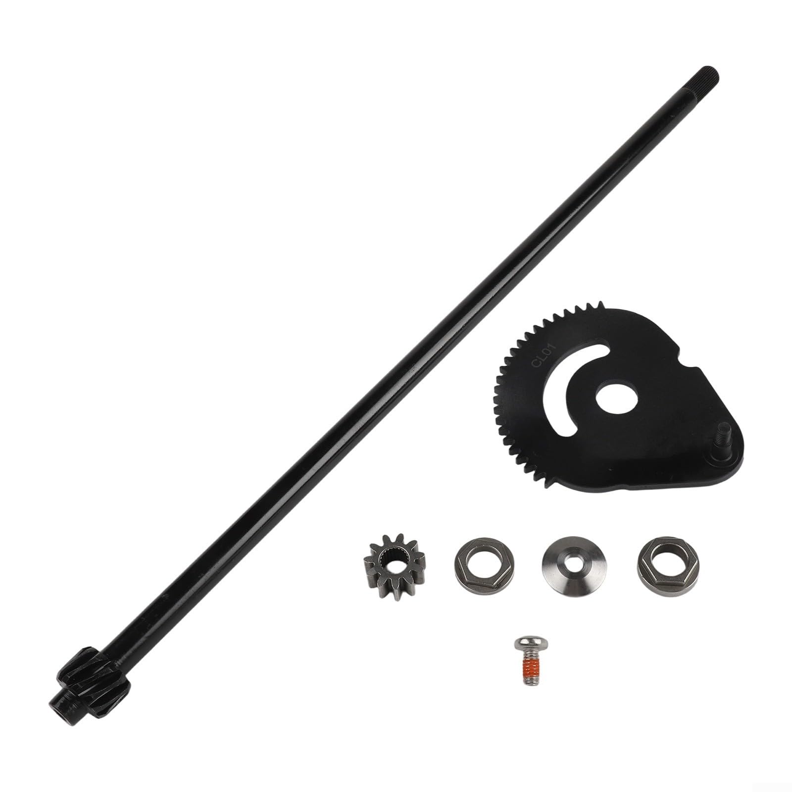 Kit de ejes de dirección y engranaje de dirección 738-0919B con casquillos 941-0656A para Craftsman y para cortacésped TROY, repuesto directo para una fácil instalación