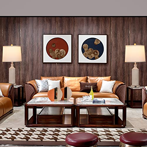 Aidenoey 27.5" H 3-Way Dimmable Touch Control Table Lamp With Dual Usb Ports, Set Of 2, Vintage Washed White Finish Resin Bedside Nightstand Lamp, For Living Room,Bedroom，Office #TOP4