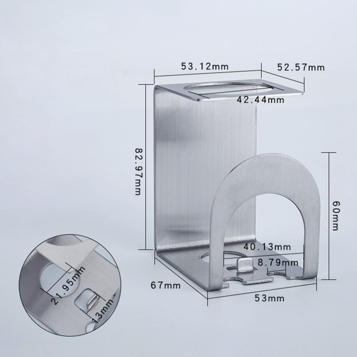 Amosfun 3pezzi Inossidabile Per Spazzolini e Dentifricio Portaspazzolino Multi- e Antiruggine Design Per Installazione Facile Foratura