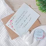 Dankeschön Set für die Hebamme  Geschenk - Dankeskarte und Magnet-Button
