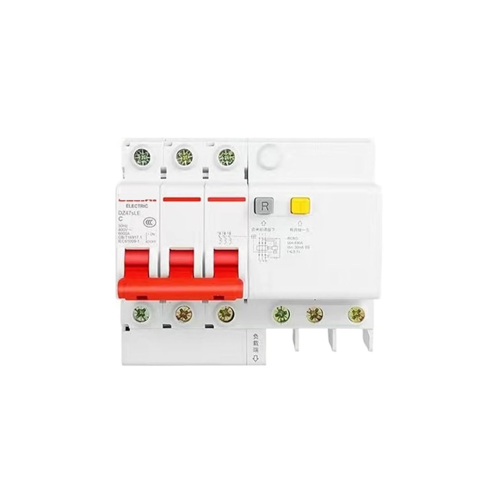 VSPPJYFG 3p air Switch with Leakage Protector 63a Circuit Breaker 220v air Leakage Protection 32a Three-Phase(3P-10A)