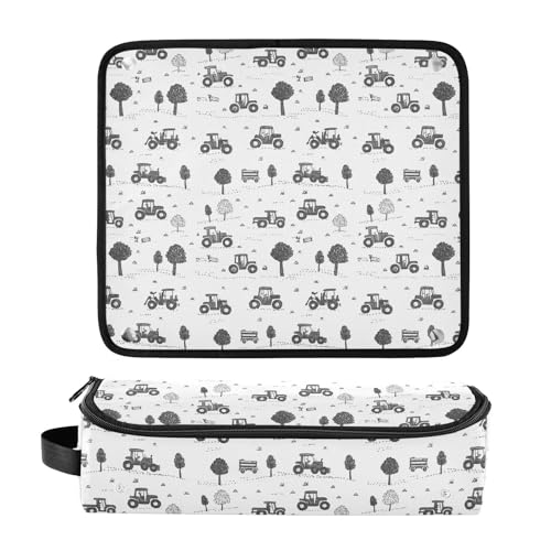 Bolsillo de viaje para herramientas de cabello resistente al calor, alfombrilla protectora para planchas y rizadores, organizador portátil para accesorios de cuidado del cabello miniatura 3