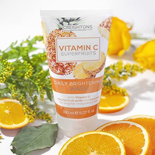 Creightons Vitamin C Superfruits Daily Brightening Wash (150 ml) - A Refreshing and Invigorating Daily Facial Wash with Vitamin C, Natural Fruit Acids & Enzymes to Enhance Skin Natural Radiance Cream - Image 8