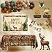 Hunting Birthday Party Decorations Supplies, Camo Deer Hunting Birthday Decoration, Camping Picnic Bday Decor