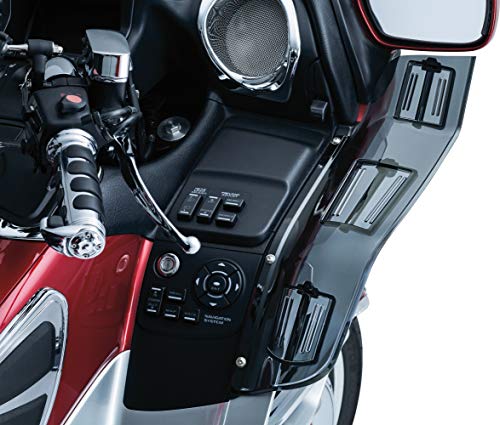 Kuryakyn 8939 Air Management Motorcycle Accessory: Dragon Wings Adjustable Fairing Wind/Air Deflectors For Honda Gold Wing Gl1800 & F6B Motorcycles, Smoke, 1 Pair #TOP1